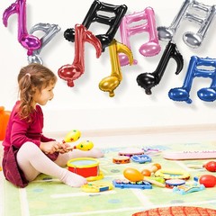 16 Pcs Music Note Foil Balloons 16» Music Note Foil Mylar Balloons Aluminum …