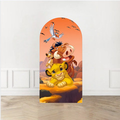 Lion King Simba Arch Backdrop Cover Birthday Photo Background Party Decoration