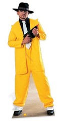 Gangster Yellow Suit Cardboard Cutout Figure 180cm Tall-Great for themed Parties