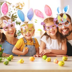 12 Pcs Felt Easter Glasses Easter Egg Glasses Frame Bulk Bunny Eyeglasses Pla…