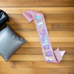 Birthday Sash for Women: Iridescent Shoulder Stole – in My Thirties