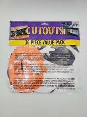 Halloween Pumpkin 30-Pc Value Pack Cutouts Decoupages Party Decorations New