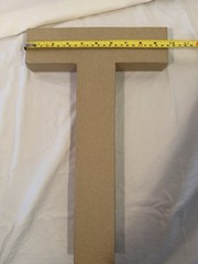 “FIFTY” paper mache letters (for Birthday, Anniversary, Retirement Decoration)