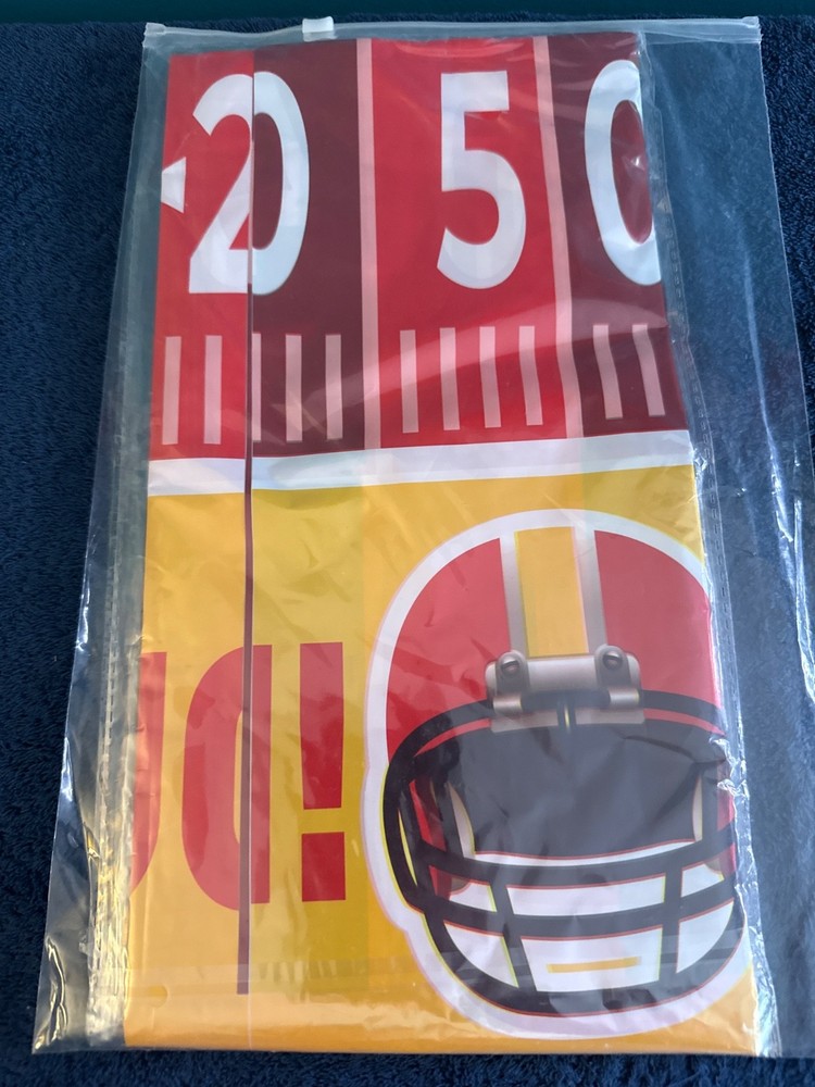 2 pack football party decor 54×108