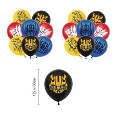 Transformer Theme Birthday Party Supplies Balloon Banner Cake Toppers