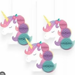 NEW 9 Piece Enchanted Unicorn Fantasy Kids Birthday Party Decoration Lanterns