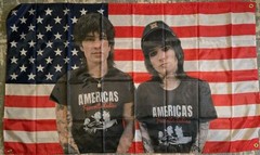 J And J 36×59 Inch Banner *Red/White/Blue*