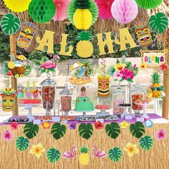 Vibrant Luau Party Decorations – 37 Pieces for Ultimate Tropical Celebration