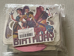 Kpop Demon Hunter Birthday Party Set Table Cover Backdrop Cake Topper Balloons