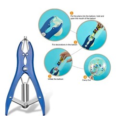 Balloon Expander Pliers Balloon Stuffing Tool Balloon Sequin Filling Plies Blue