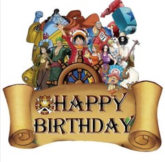 Anime 176pc Straw Hat Pirates Monkey D Luffy Birthday Decorations Balloons Cups