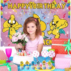 Mikecrack Party Supplies Party Decor Set Plates Balloons Cake Toppers Banner