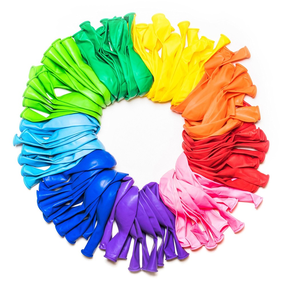 ® Balloons Rainbow Set (100 Pack) 12 Inches, Assorted Bright Colors, Made Wit…