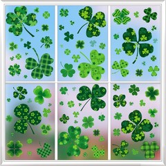 JCFIRE 118 Pcs St Patricks Day Decorations, 8 Sheets Extra