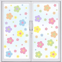9 Sheets Spring Flowers Window Clings Back to School Colorful Flowers Windows…