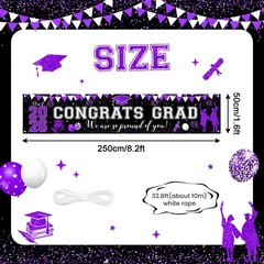 2026 Graduation Decorations Purple Class of 2026 Congrats Grad Banner We Are …