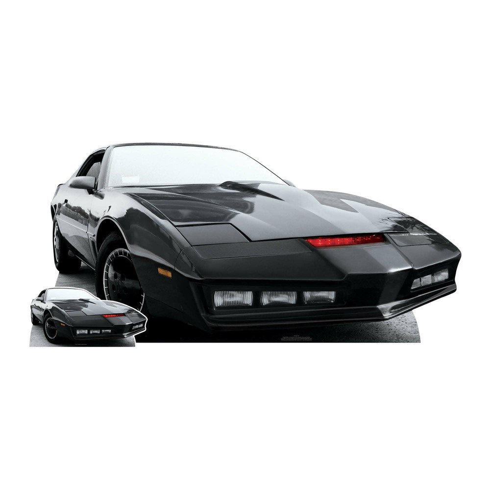 KITT Official Knight Rider Car Cardboard Cutout / Standee with FREE Mini