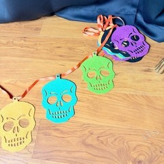 Target Hyde and Eek Halloween Dia de los Muertos Skulls Day of the Dead Banner
