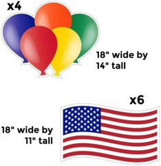 Yard Card Rental Business Startup Kit, 407 Piece Set, 18 Inch Yard Signs