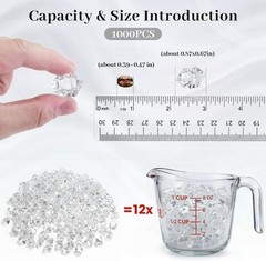 Luxurious 1000PCS Acrylic Fake Ice Rocks – Enhance Your DIY Displays and Events