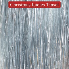 10000 Strands Silver Metallic Christmas Tinsel Foil Fringe Icicles Tree Decor