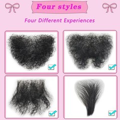 Fake Private Hair, Invisible Realistic Bikini Body Hairs For Men and Women Fa…