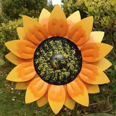 Outdoor Metal Sunflower Wind Catcher for Unique Garden and Patio Decor