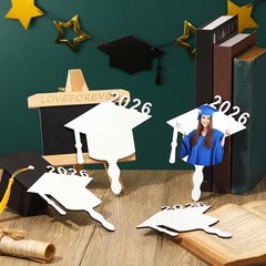 6 Pcs Sublimation Graduation Fans Blank Bulk Class of 2026 Gifts DIY Hand Pad…