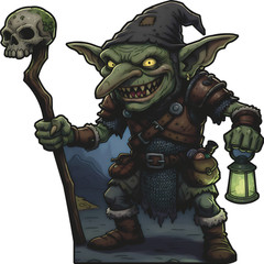 SP13563 Cave Ring Lord Goblin Creature Fantasy Halloween Cardboard Cutout Stande