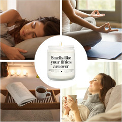 60th Birthday Candle Handmade 7oz for Women Men Friends Sister Mom Dad
