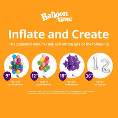 Helium Tank – Graduation, Birthdays, Weddings, and More – Float Time 5-7 Hours I