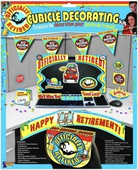 Officially Retired Cubicle Decorating Kit Retirement Party Decoration