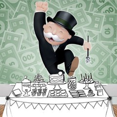 Monopoly Party Decor Party Supplies Backdrop Banner Background Vinyl 7x5ft