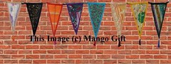 Multicolor Indian Garland Decoration Cotton Bunting 8 Flags Tea Party Banners