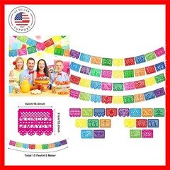 4 Packs 60 Feet Cinco De Mayo Party Decorations Mexican Banner Fiesta Plastic…