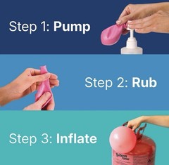 5X Balloon Treatment 16 oz Extends Float Time for Helium-Filled Latex Balloons.