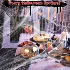 200g Halloween Decorations Outdoor Spider Web Set