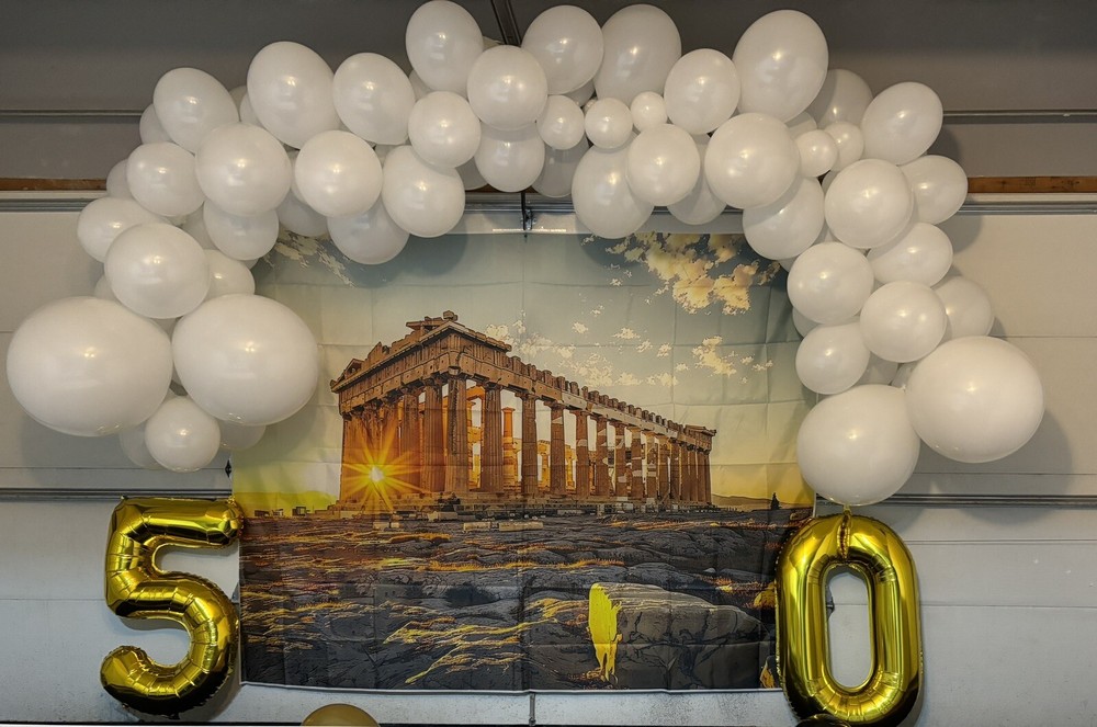 Greek Party Backdrop Toga Party