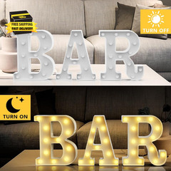 Marquee Numbers 6, Number Blocks Birthday Decorations for Men, Led Letter Light,