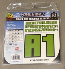 Minecraft Reusable Letters Bulletin Board Poster Birthday Party Game Decor 3.75″