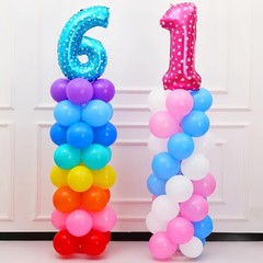 Balloon Column Stand for Floor Set of 2, Adjustable Balloon Arch Stand Balloon T