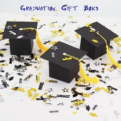 30Pcs Graduation Cap Candy Boxes – Elegant Party Favors for 2026 Celebrations