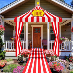 4 Pcs Carnival Circus Tent Decorations Carnival Entryway Door Party Decor Awning