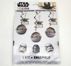 STARWARS MANDALORIAN 7-Piece HANGING DECORATION KIT BIRTHDAY Party FREE SHIPPING
