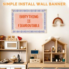 Everything is Figureoutable Positive Affirmations Wall Art Decor Wall Hanging…