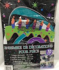 60th birthday decorations kit Unisex 10 Pc. Decoration + 35 Balloons 🎈 NEW
