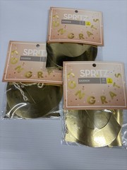 Spritz gold congrats banner 6 ft long party decor Lot Or 3
