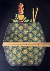 Beistle Co. Hawaiian Pineapple Cocktail Drink Die Cut Decor 1979 Vintage 17”