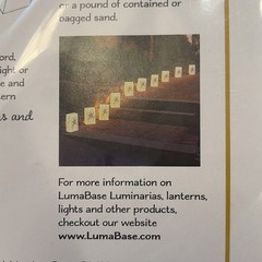 LumaBase Plastic Luminaria Lanterns, 12 Count (Pack of 1), Snowflake