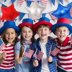 18 Pack 18 Inch Red White Blue Star Balloons, Metallic Foil Star-Shaped Heliu…